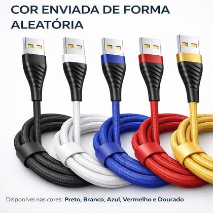 Imagem de Cabo Carregador V8 Carga Rápida 2 Metros Android Reforçado Original Inova