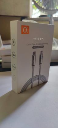 Imagem de Cabo carregamento/dados A'GOLD Tipo C p/ Lightning IOS 27W visor LED potencia de carregamento CB121