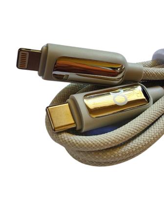 Imagem de Cabo carregamento/dados A'GOLD Tipo C p/ Lightning IOS 27W visor LED potencia de carregamento CB121