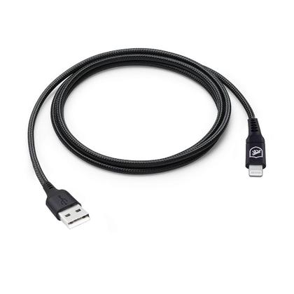 Imagem de Cabo Carregamento Rápido Survivor Para Lightning / Usb 1,5m Preto Reforçado Premium Gshield
