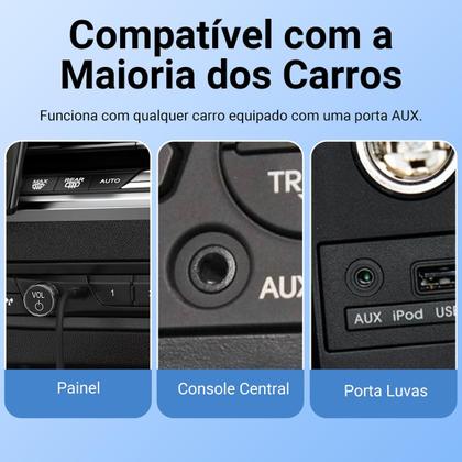 Imagem de Cabo Celular Tipo C para Auxiliar P2 Carro Som 1m Vention