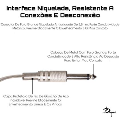 Imagem de Cabo Clip Cord Para Bobina de Tatuagem com Indicador de Lado