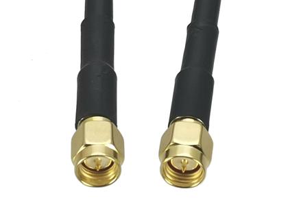 Imagem de Cabo Coaxial RF RG58 Com Conectores SMA Macho Para SMA Macho, De 6 Polegadas a 20 Metros, Com