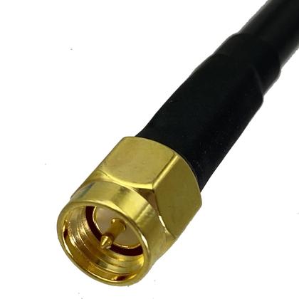 Imagem de Cabo Coaxial RF RG58 Com Conectores SMA Macho Para SMA Macho, De 6 Polegadas a 20 Metros, Com