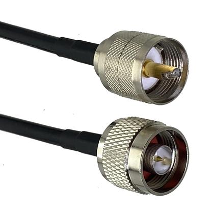 Imagem de Cabo Coaxial RF RG58 Conector N Macho Para Conector UHF PL259 Macho 50ohm Jumper Pigtail De 6