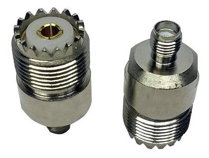 Imagem de Cabo Coaxial Rg58 5,5 metros + Adaptador Conector Sma Femea x Uhf Femea Baofeng