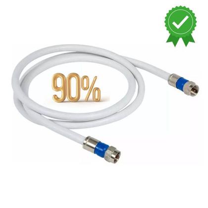 Imagem de Cabo Coaxial Rg6 para TV Digital e Canal Fechado, 90 malha, Caixa com 100 metros Cabo Grosso Qualidade Proeletronic