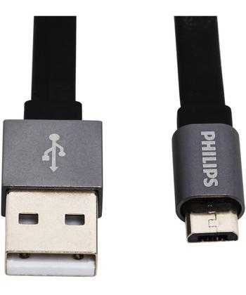 Imagem de Cabo com Conector Philips Tipo USB para Micro USB Premium Preto 120CM