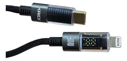 Imagem de Cabo Com Leitor Carga Turbo Rapido 30w Tipo C P/ Lightning