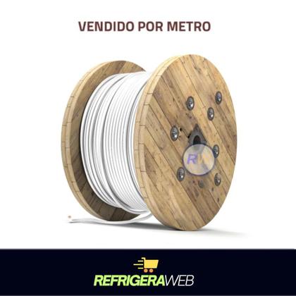 Imagem de Cabo Comando Pp 5 Vias 1,5mm Rolo Branco Ou Preto 3mt 5mt 10mt