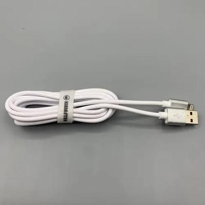Imagem de Cabo compatível Lightning com conector de metal 2m 3A CB520 Prata - Kimaster