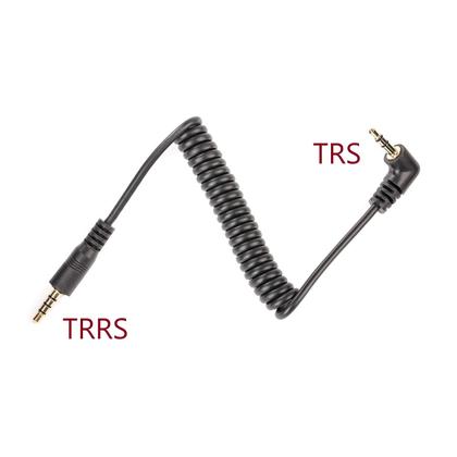 Imagem de Cabo Conversor de TRS para TRRS Adaptador tipo SC7 Saramonic SRPMC2