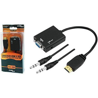 Imagem de Cabo Conversor Hdmi Macho Para Vga Macho 1.80 Metros Banhado