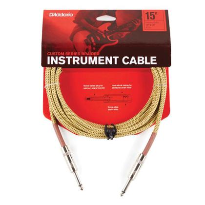 Imagem de Cabo Custom Series Instrumento D'Addario PW-BG-15TW