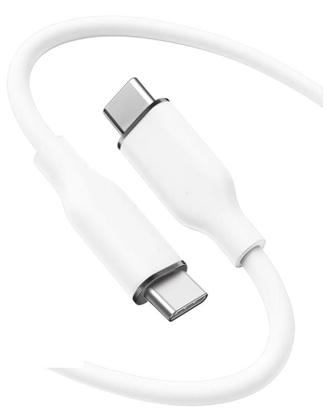 Imagem de Cabo Dados Carga Tipo USB C Duplo CxC Curto 20cm Powerbank