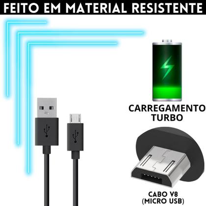 Imagem de Cabo Dados Micro Usb Turbo V8 Carregamento E Dados Rapido