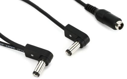 Imagem de Cabo Daisy Chain Flat EBS DC2-90F distribui energia 2 pedais