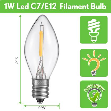 Imagem de Cabo de acessórios com kit de lâmpada LED de Natal de 6 pés