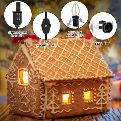 Imagem de Cabo de acessórios Enhon com 1 lâmpada LED de 6 pés com lâmpada C7