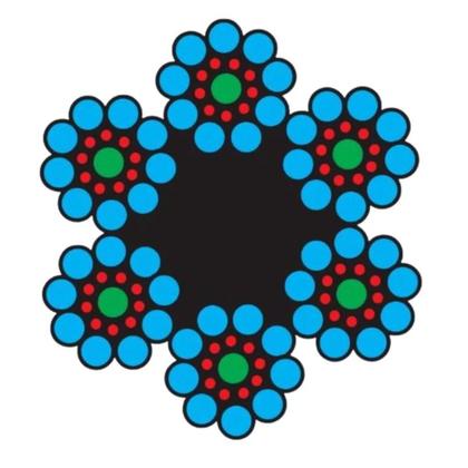 Imagem de Cabo de Aço Galvanizado 6x19 3/16 4,76mm AF 250 metros