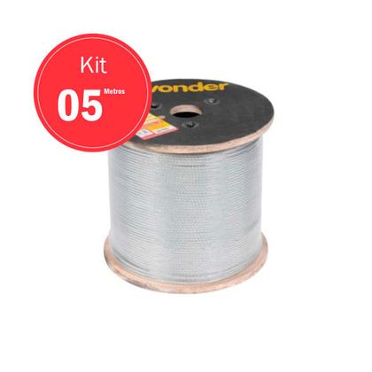 Imagem de Cabo de Aço Galvanizado (F) 1/2 Af 6 X 19 5m - Vonder