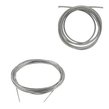 Imagem de Cabo De Aço Galvanizado Sem Revestimento 1/2 X 1 Metro