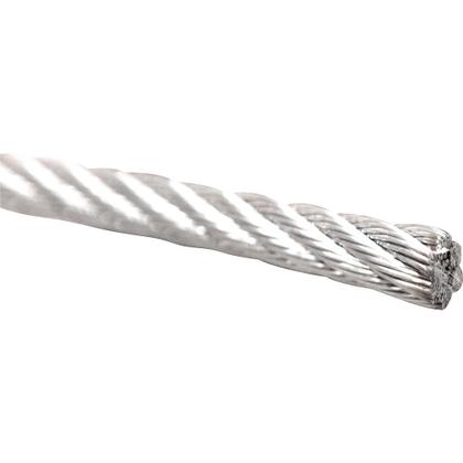 Imagem de Cabo de Aço Inox AA 6,35mm 1/4" 6X19S com 100m de cabo de aço inox - Vonder