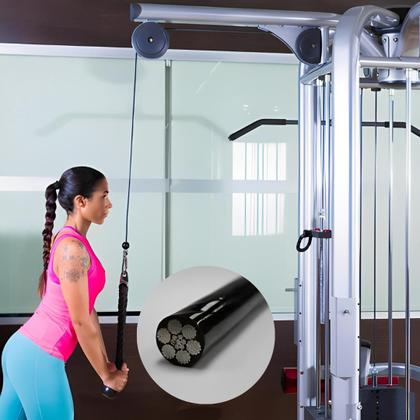 Imagem de Cabo de aço lobo revestido 3/16 6x19 50 metros