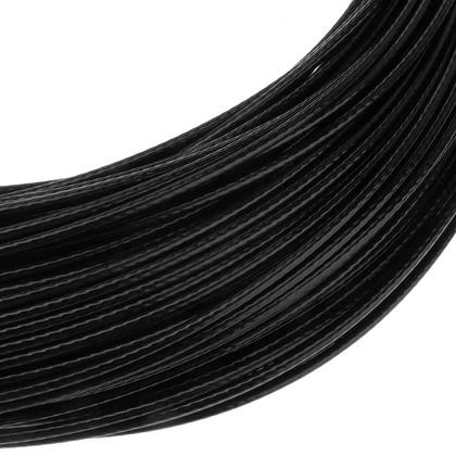 Imagem de Cabo De Aço Revestido Para Academia Preto 1/8" X 1 Metro