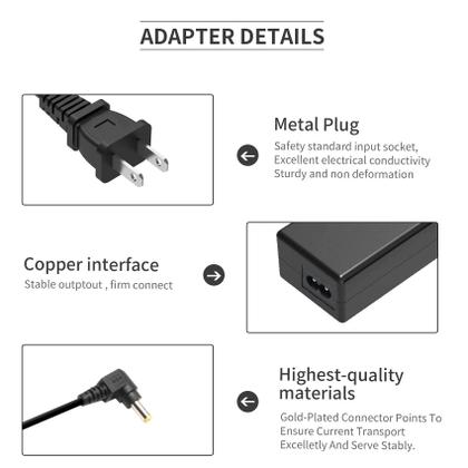 Imagem de Cabo de alimentação AC/DC Adaptador Charger 90W para TV Westinghouse