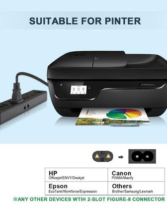 Imagem de Cabo de alimentação AC de 12 pés para PS5 PS4 PS3 Xbox One S/X Samsung TCL