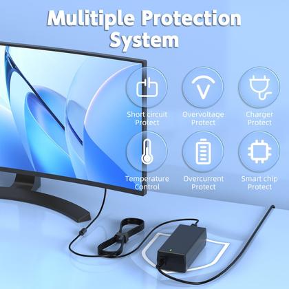 Imagem de Cabo de alimentação Adaptador AC de 12V para monitor Sceptre HFLRZZ EC Series