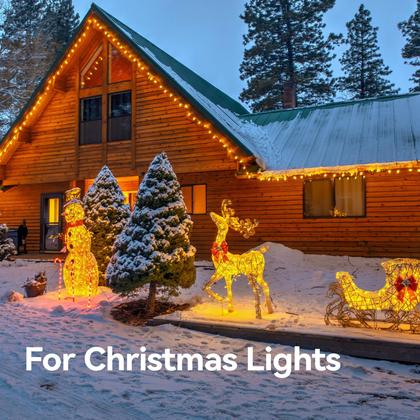 Imagem de Cabo de alimentação adicional de 12,8 m, divisor externo de 3 tomadas 120V