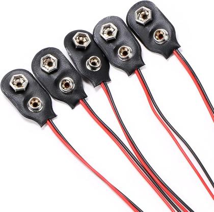 Imagem de Cabo De Alimentação De Bateria 9V DC Com Conector Plug Clip Barrel Jack Para Arduino Uno R3 Mega