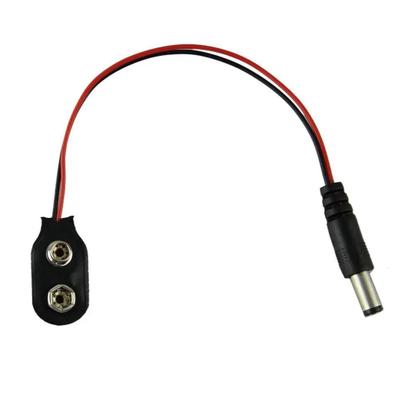 Imagem de Cabo De Alimentação De Bateria 9V DC Com Conector Plug Clip Barrel Jack Para Arduino Uno R3 Mega