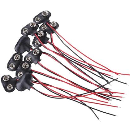 Imagem de Cabo De Alimentação De Bateria 9V DC Com Conector Plug Clip Barrel Jack Para Arduino Uno R3 Mega