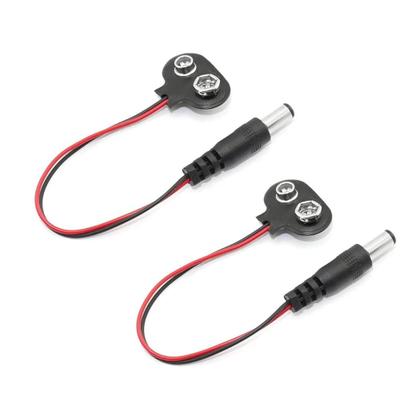 Imagem de Cabo De Alimentação De Bateria 9V DC Com Conector Plug Clip Barrel Jack Para Arduino Uno R3 Mega