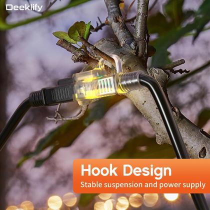 Imagem de Cabo de alimentação Deeklify 12 Gauge 3 m, plugue iluminado à prova d'água