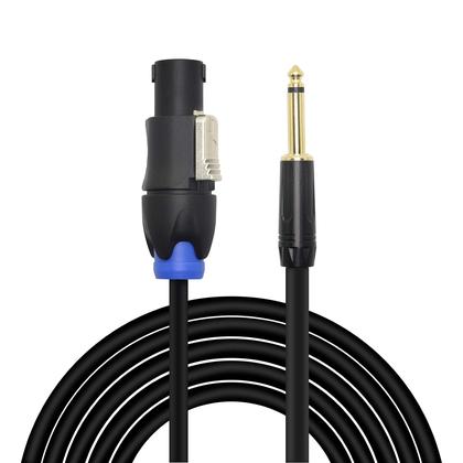 Imagem de Cabo de alto-falante XMSJSIY Speakon macho para plugue 1/4 TS 2m 14AWG
