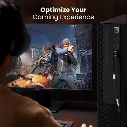 Imagem de Cabo De Áudio Adaptador Ugreen Divisor Duplo 2xp2 3.5mm 20cm