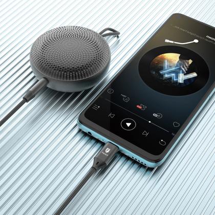 Imagem de Cabo De Áudio Auxiliar P2 3.5mm Para Usb-c Fancy Cy-05 1,2m