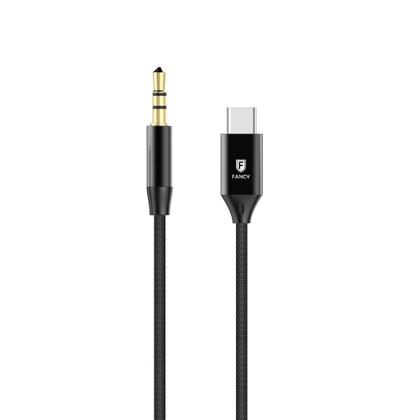 Imagem de Cabo De Áudio Auxiliar P2 3.5mm Para Usb-c Fancy Cy-05 1,2m