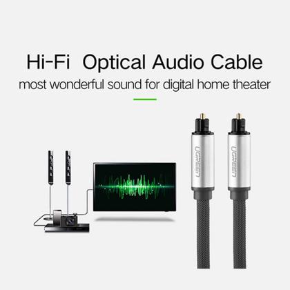 Imagem de Cabo De Áudio Óptico Digital Ugreen Hí Fi Dts Toslink 1 Mt.