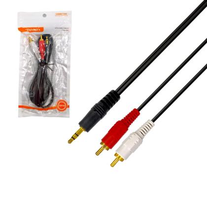 Imagem de Cabo De Áudio P2 + P10 Kit 2 Ecooda EX1715