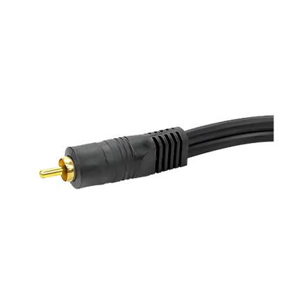 Imagem de Cabo De Áudio Y Rca 1 Macho 2 Fêmea 25cm 5mm Alta Qualidade