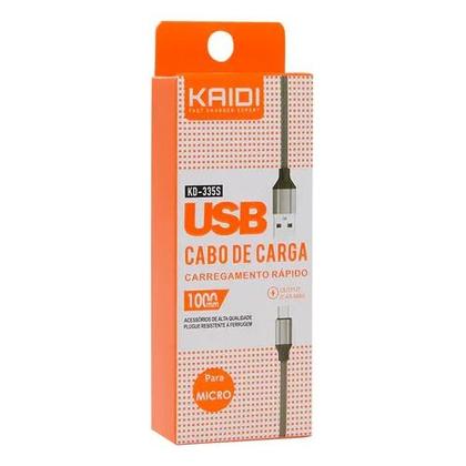 Imagem de Cabo De Carga Usb Para Micro2.4a 1 Mt Kd-335s