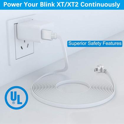 Imagem de Cabo de carregamento e carregador para câmera Blink XT/XT2 de 30 pés