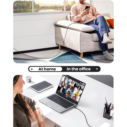 Imagem de Cabo de Carregamento e Dados USBC de 1 metro 60W 3A 480Mbps Ugreen US286 50997