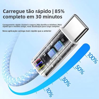 Imagem de Cabo De Carregamento Rápido Tipo C De 60W Para Apple iPhone 14 13 12 11 15 17 16 pro Max plus 1-50
