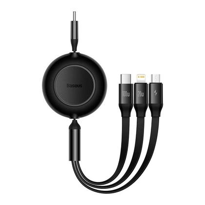 Imagem de Cabo De Carregamento Retrátil USB C 3 Em 1 De 100W Para MacBook, Samsung, Xiaomi, iPhone 12, 13, 14,